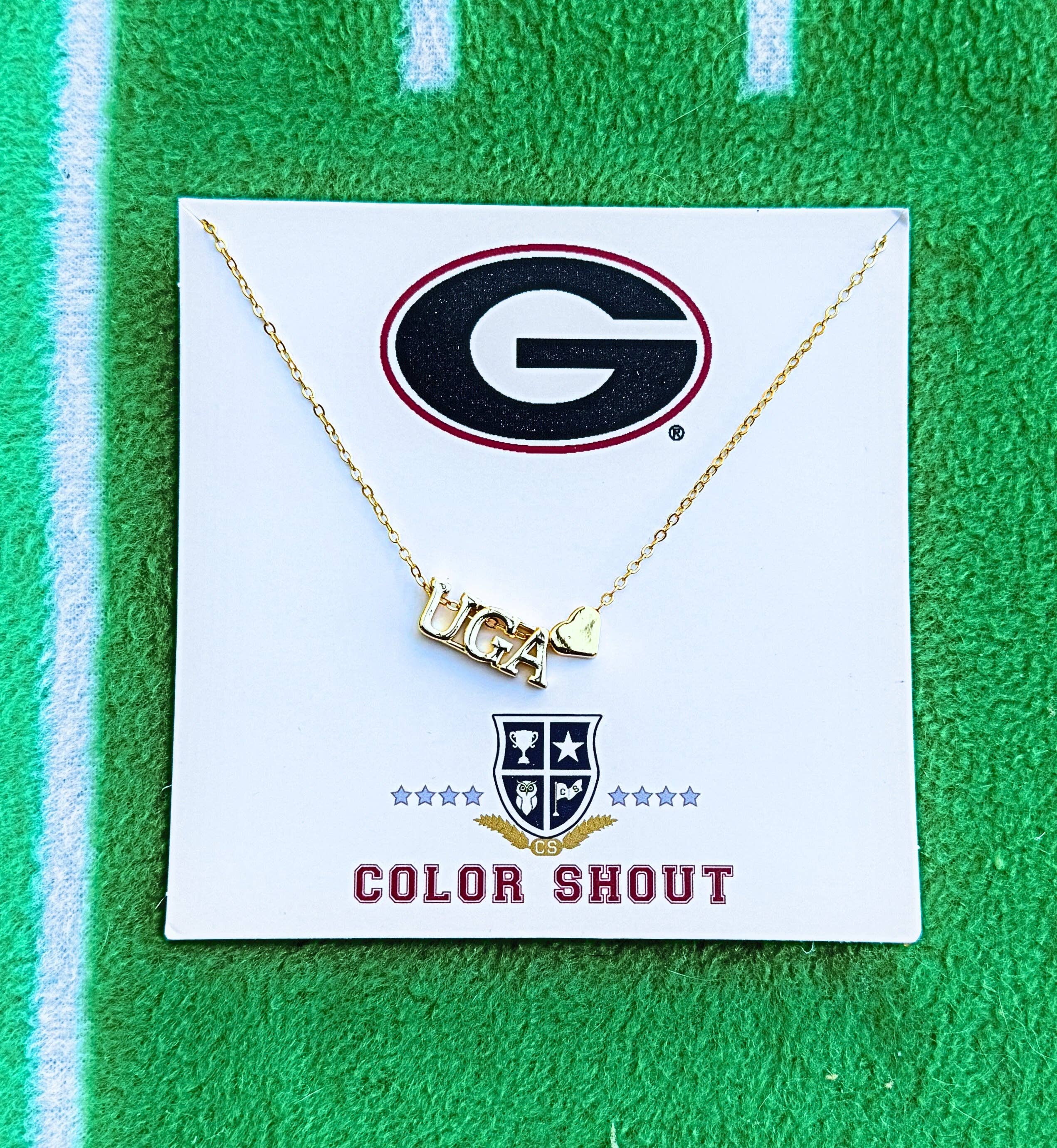 N202 - UGA Georgia Heart Necklace