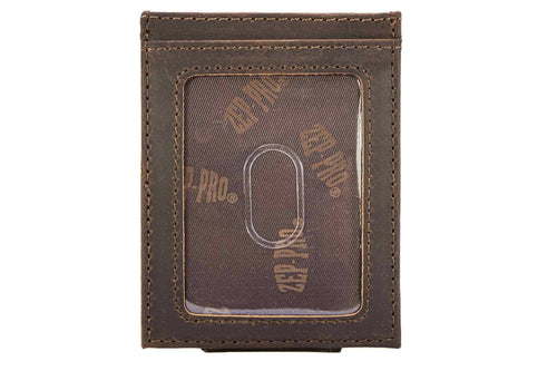 Maltese Cross Magnetic Leather Slim Wallet