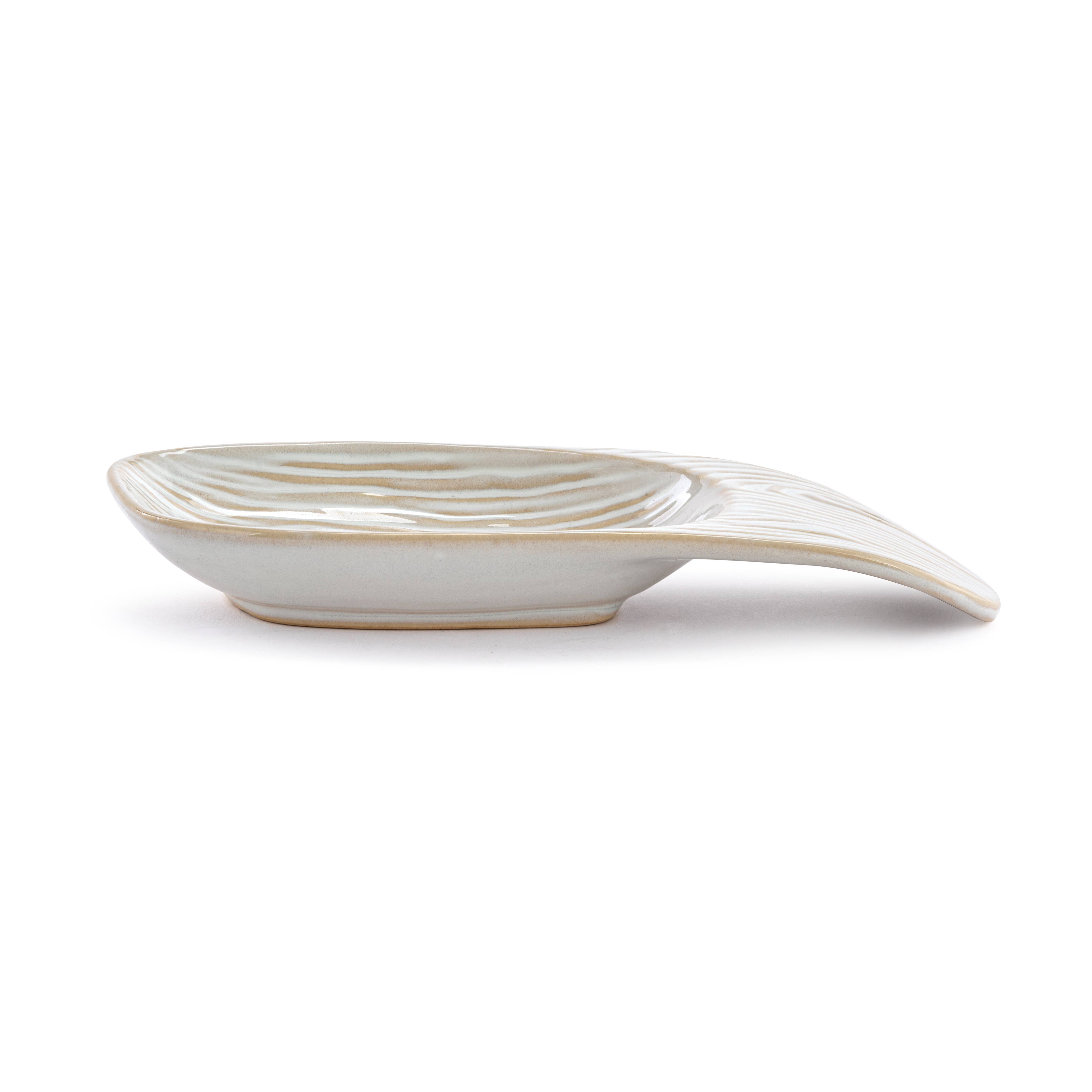 Woodland Ceramic Spoon Rest - 3.5x7in