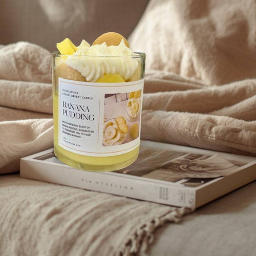 Doodlations Luxury Candle | Banana Pudding