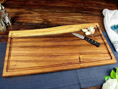 Extra Large Live Edge Square End Board with Juice Groove