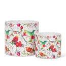 Sm Birds on Wire Planter-4.5" D
