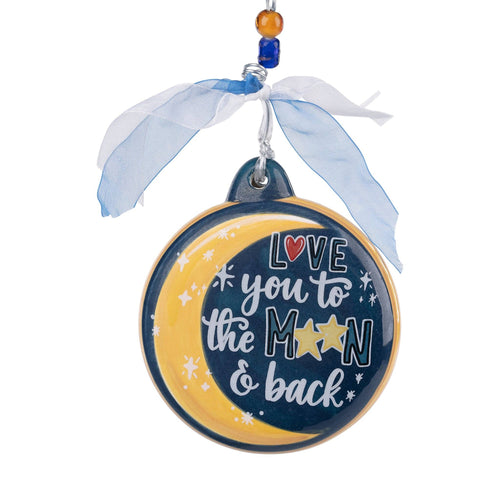 Love You To The Moon And Back Puff Ornament- Christmas Décor