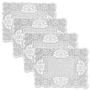 Canterbury Classic 14x19 White Lace Placemat Set of 4