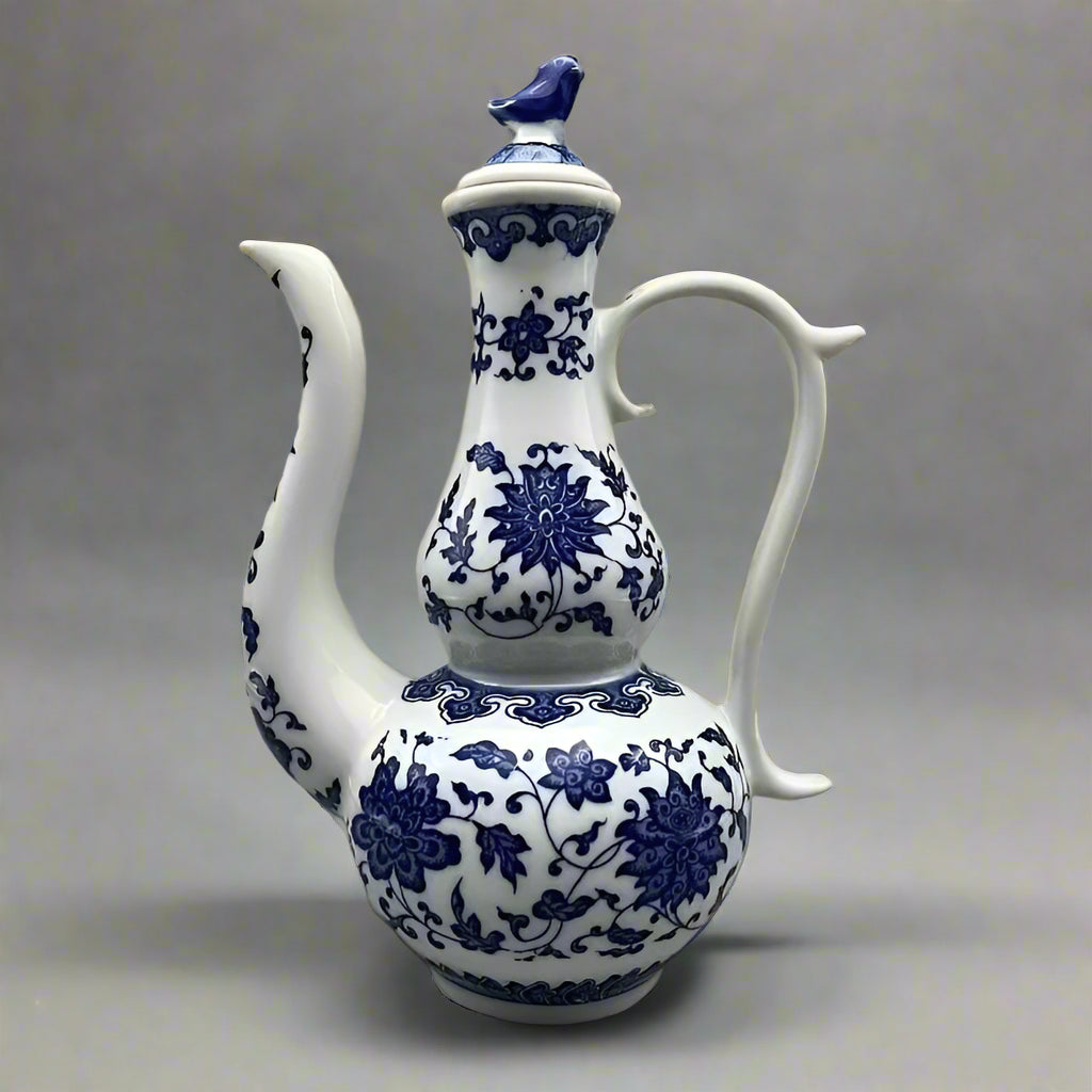 Blue and White Porcelain Ewer