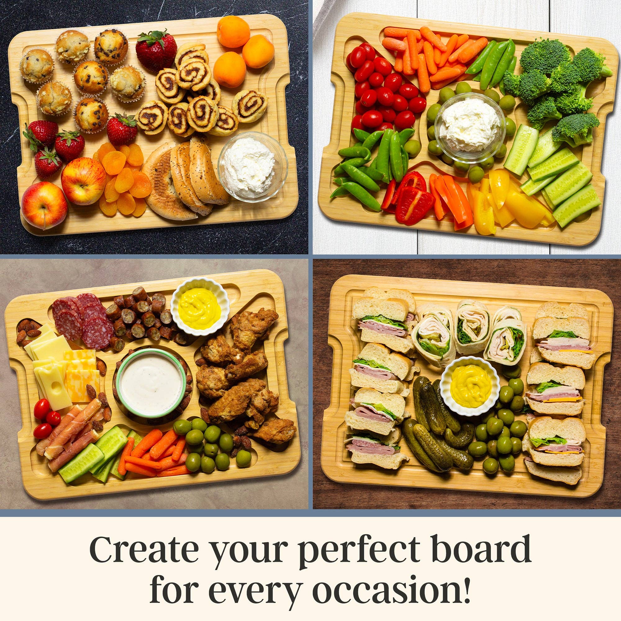 Flip, Serve & Store™ Charcuterie Board with Locking Lid