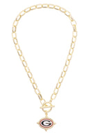 Georgia Bulldogs Logo Intaglio Necklace