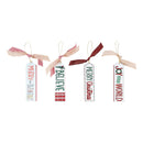 Christmas Ornaments Wood Set of 4- Christmas Décor
