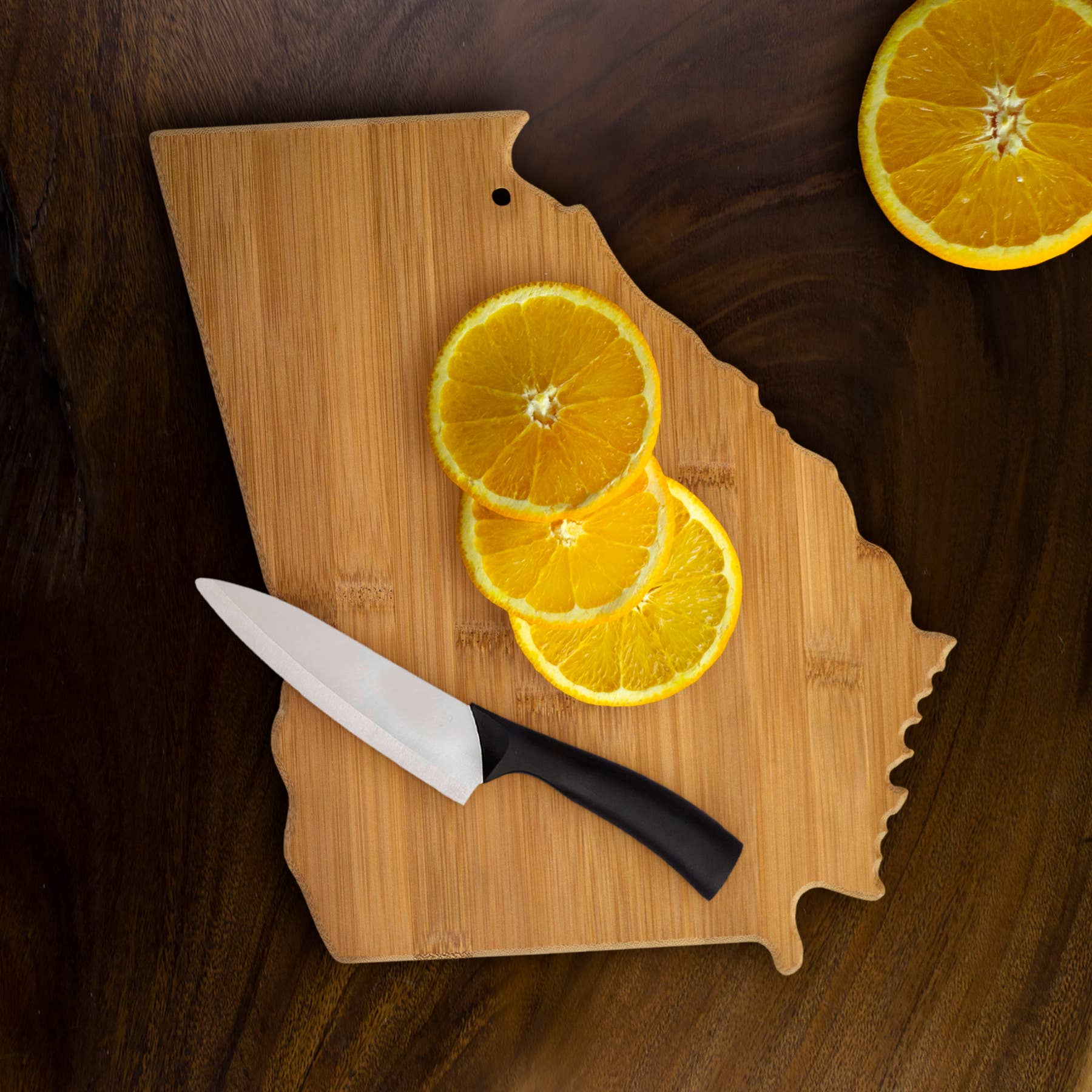 Georgia State-Shaped Bamboo Serving & Cutting Board