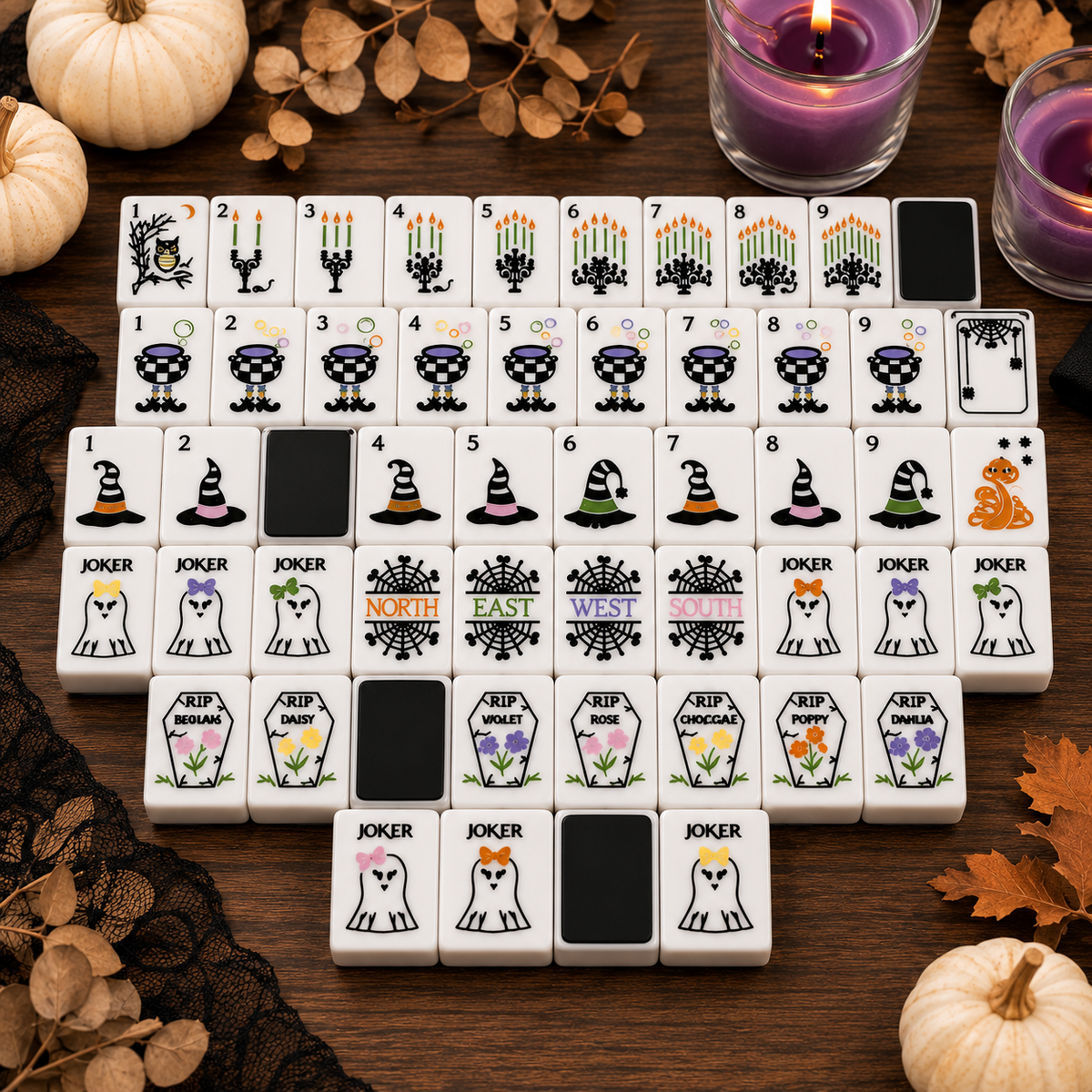 Halloween Mahjong Tiles