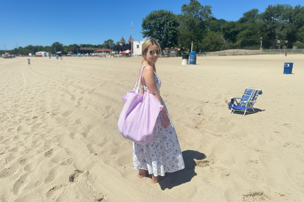 Jumbo Seersucker Bag