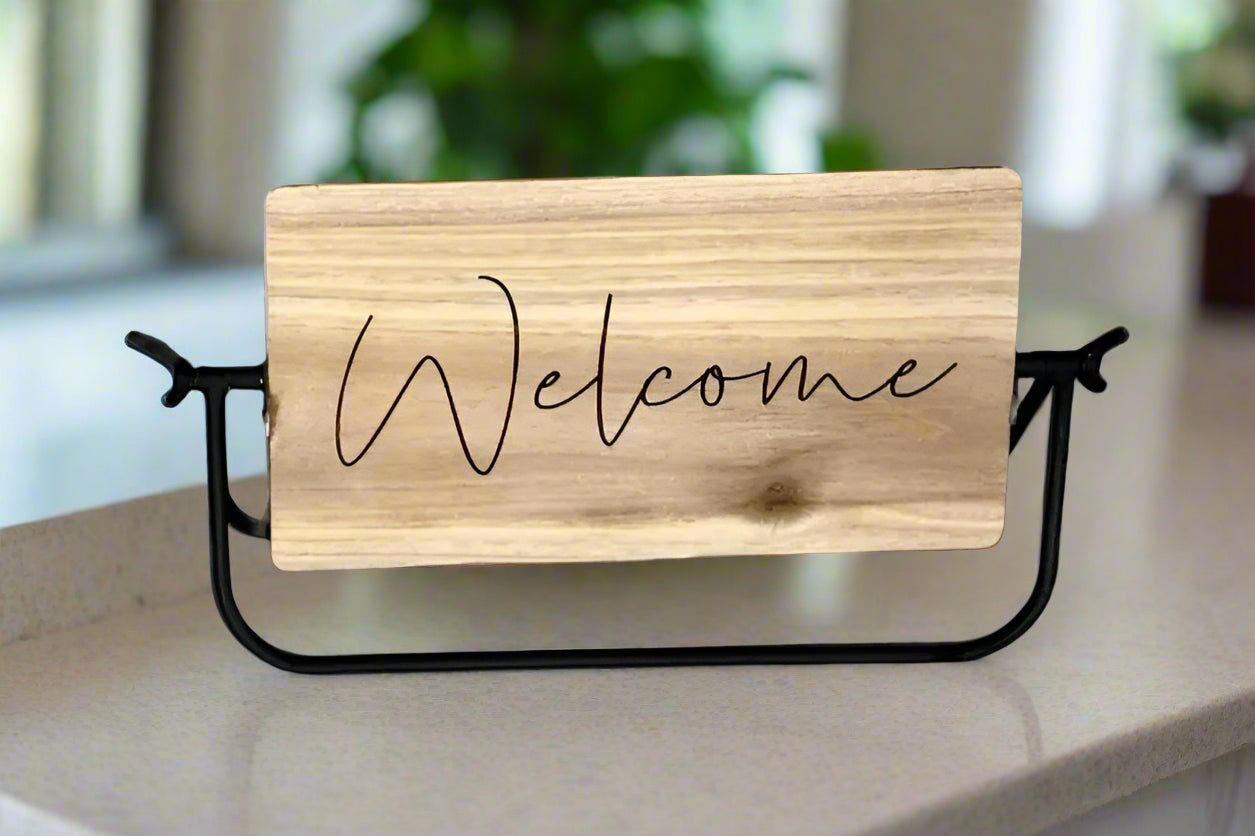 Rotating Wood Sign