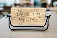 Rotating Wood Sign