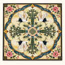 Mahjong Mat-Olive Cranes Mahjong Mat