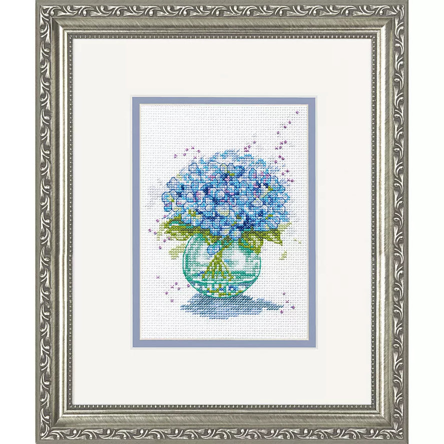 Small Cross-Stitch Kit- Hydrangea