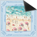 Watercolor Beach Mahjong Mat