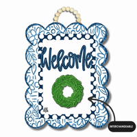 Welcome Interchangeable Door Hanger