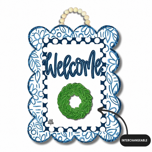 Welcome Interchangeable Door Hanger